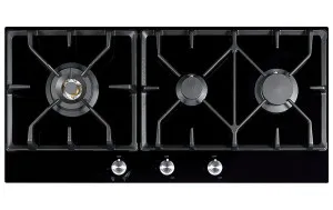 Franke 85cm Gas Cooktop Black Glass FIG903B1L by Franke, a Cooktops for sale on Style Sourcebook