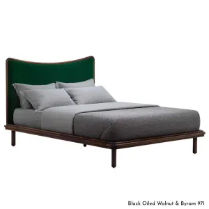 De La Espada Carlton Bed Queen Bed Frame - Walnut Upholstery C 061QWC by De La Espada, a Beds & Bed Frames for sale on Style Sourcebook