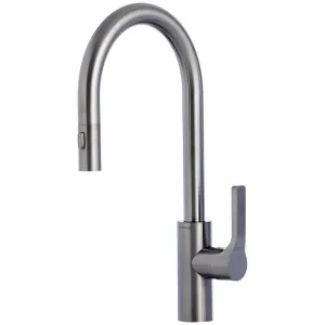 The Galley Ideal Gooseneck Bar Mixer Tap - Gun Metal Gray IBT-D-GSS-AU by The Galley, a Kitchen Taps & Mixers for sale on Style Sourcebook