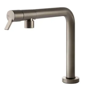 Gessi Su&Giu Retractable Spout Right Angle Mixer Tap Brushed Nickel 60071-149 by Gessi, a Kitchen Taps & Mixers for sale on Style Sourcebook