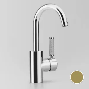 Astra Walker Knurled Icon Lever Basin Mixer with Swivel Spout - Urban Brass A6803KN19 by Astra Walker, a Kitchen Taps & Mixers for sale on Style Sourcebook