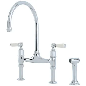 Shaws by Perrin & Rowe Pendleton Kitchen Mixer with Rinse - Chrome AUSH-4173CPWPC by Shaws by Perrin & Rowe, a Kitchen Taps & Mixers for sale on Style Sourcebook