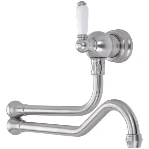 Shaws by Perrin & Rowe Wall Mounted Pot Filler - Pewter AUSH-4417PF by Shaws by Perrin & Rowe, a Kitchen Taps & Mixers for sale on Style Sourcebook