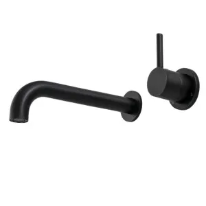 Rogerseller Tonic Up 200mm Wall Mixer & Basin Outlet - Matte Black 3606014511 by Rogerseller, a Kitchen Taps & Mixers for sale on Style Sourcebook