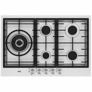 AEG 75cm Five Burner Stainless Steel Gas Cooktop HG75FXB by AEG, a Cooktops for sale on Style Sourcebook