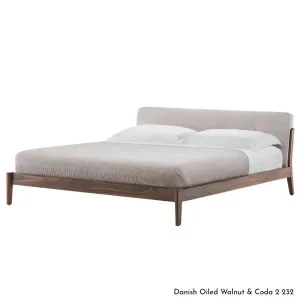 De La Espada Capo Bed King Frame - Walnut Upholstery A 782ZKWA by De La Espada, a Beds & Bed Frames for sale on Style Sourcebook