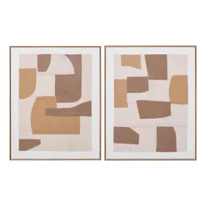 Caramel Buds Box Framed Canvas Set of 2 in 80 x 100cm by OZ Design, a Painted Canvases for sale on Style Sourcebook
