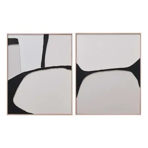 Ebony Path Box Framed Canvas Set of 2 in 80 x 100cm by OZ Design, a Painted Canvases for sale on Style Sourcebook