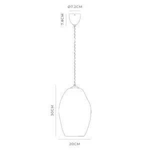 Lighting Republic Organic Asymmetrical Clear Glass Pendant with Iron Detail Large by Lighting Republic, a Pendant Lighting for sale on Style Sourcebook