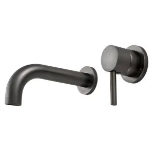 Rogerseller Tonic 150mm Down Wall Mixer & Bath Outlet - Graphite 3606014605 by Rogerseller, a Kitchen Taps & Mixers for sale on Style Sourcebook