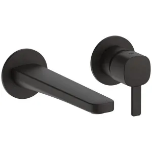 Fantini Lame Wall Mixer and 150 Outlet - Deep Black PVD 24S1M109B-4400M011A by Fantini, a Kitchen Taps & Mixers for sale on Style Sourcebook