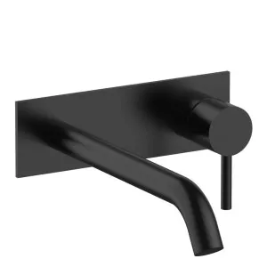 Fantini Nostromo Wall Mixer & Outlet - Matte Black 5013E813B-4400M011A by Fantini, a Kitchen Taps & Mixers for sale on Style Sourcebook