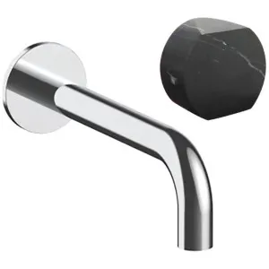 AboutWater AF/21 Basin Mixer with Hob Outlet - Chrome / Nero Marquina Marble 2702A713BCY-4400A713 by AboutWater, a Kitchen Taps & Mixers for sale on Style Sourcebook