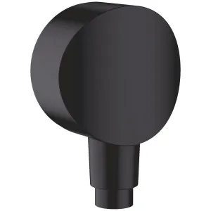 Hansgrohe FixFit Wall Outlet S with non-return Valve - Matte Black 26453670 by Hansgrohe, a Kitchen Taps & Mixers for sale on Style Sourcebook