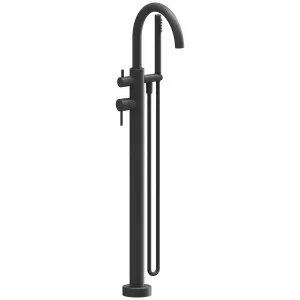Rogerseller Tonic Floor Mount Bath Mixer with Handshower - Graphite 3606016405 by Rogerseller, a Kitchen Taps & Mixers for sale on Style Sourcebook