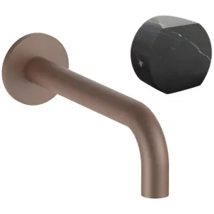 AboutWater AF/21 Basin Mixer with Hob Outlet - Matte Copper PVD / Nero Marquina Marble 27P9A713BCY-4400A713 by AboutWater, a Kitchen Taps & Mixers for sale on Style Sourcebook