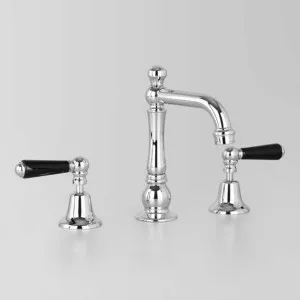 Astra Walker Olde English Black Porcelain Lever Basin Set with 112mm Swivel Spout A5100V2BL00 by Astra Walker, a Kitchen Taps & Mixers for sale on Style Sourcebook