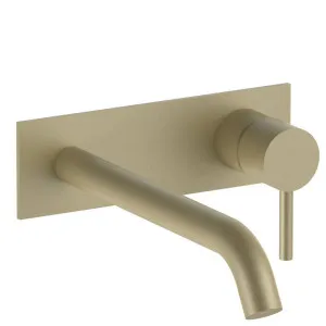 Fantini Nostromo Wall Mixer & Outlet - Matte British Gold PVD 50P6E813B-4400M011A by Fantini, a Kitchen Taps & Mixers for sale on Style Sourcebook