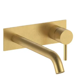 Fantini Nostromo Wall Mixer & Outlet - Pure Brass PVD 50Q7E813B-4400M011A by Fantini, a Kitchen Taps & Mixers for sale on Style Sourcebook