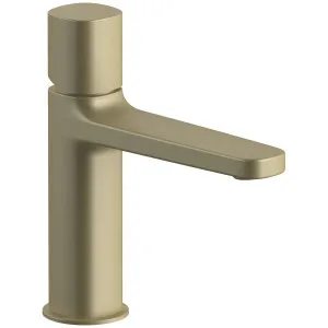 Fantini Lame Basin Mixer Tap - Matte British Gold PVD 24P6M004WFZ by Fantini, a Kitchen Taps & Mixers for sale on Style Sourcebook