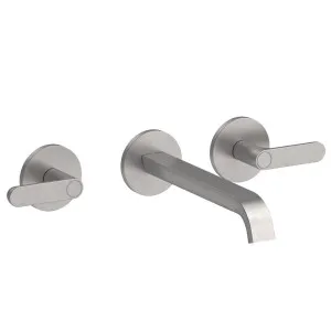 Fantini Icona Deco Wall Tap Set With Outlet - Raw Metal PVD 53Q8R113B-4400R010A by Fantini, a Kitchen Taps & Mixers for sale on Style Sourcebook
