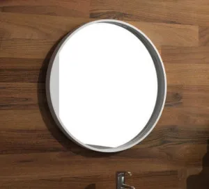 Studio Bagno Silo Round Mirror - Matte White SI008 by Studio Bagno, a Kitchen Taps & Mixers for sale on Style Sourcebook