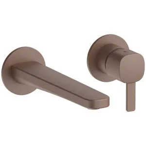 Fantini Lame Wall Mixer and 190 Outlet - Matte Copper PVD 24P9M111B-4400M011A by Fantini, a Kitchen Taps & Mixers for sale on Style Sourcebook