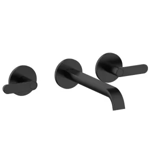 Fantini Icona Deco Wall Tap Set With Outlet - Matte Black 5313R113B-4400R010A by Fantini, a Kitchen Taps & Mixers for sale on Style Sourcebook