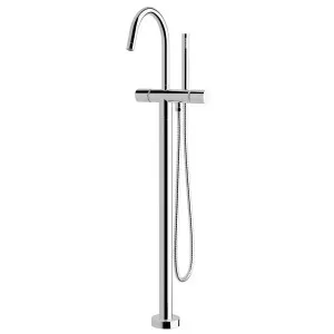 Sussex Taps Circa Floor Mount Bath Mixer Tap with Handshower - Chrome RFMHTSXFMMIK by Sussex Taps, a Kitchen Taps & Mixers for sale on Style Sourcebook