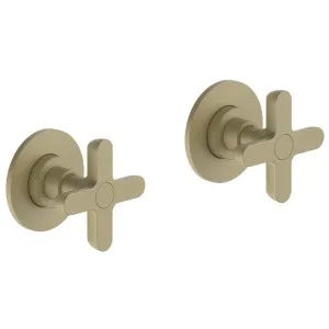 Fantini Icona Classic Wall Tap Set - Matte British Gold PVD 53P6R075B-4400R011A by Fantini, a Kitchen Taps & Mixers for sale on Style Sourcebook