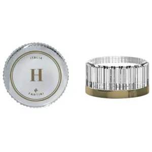 Fantini Venezia Left Side Crystal Hob or Wall Handle for Hot - Matte British Gold PVD and White 29P6N647CB by Fantini, a Kitchen Taps & Mixers for sale on Style Sourcebook