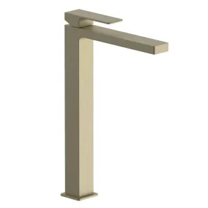 Fantini Mint Tall Basin Mixer - Matte British Gold PVD 34P6F006WFZ by Fantini, a Kitchen Taps & Mixers for sale on Style Sourcebook