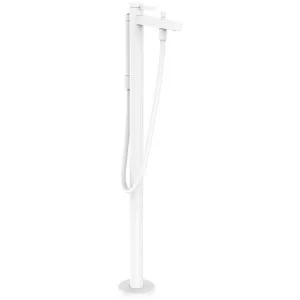 Hansgrohe Finoris Floor Standing Bath Mixer - Matte White 76445709 by Hansgrohe, a Kitchen Taps & Mixers for sale on Style Sourcebook