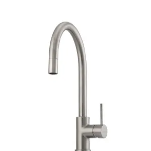 VE520FBN-P Venice P-Out Gooseneck Mixer BN by Venice, a Kitchen Taps & Mixers for sale on Style Sourcebook