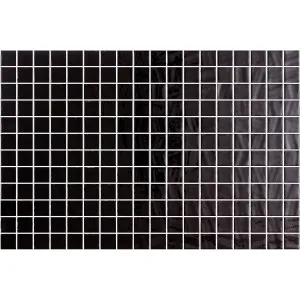 Lisa Black Gloss Glass Structured Mosaic by Beaumont Tiles, a Mosaic Tiles for sale on Style Sourcebook