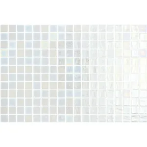 Opalescent Blanco Gloss Glass Structured Mosaic by Beaumont Tiles, a Mosaic Tiles for sale on Style Sourcebook