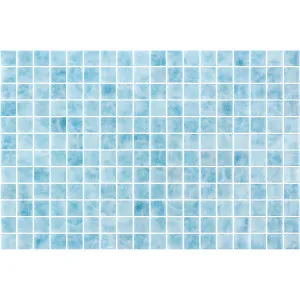 Vanguard Ios Blue Gloss Glass Structured Mosaic by Beaumont Tiles, a Mosaic Tiles for sale on Style Sourcebook