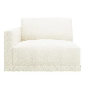 Haven Boucle Ivory Left Arm Facing Chair Module by James Lane, a Sofas for sale on Style Sourcebook