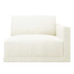 Haven Boucle Ivory Right Arm Facing Chair Module by James Lane, a Sofas for sale on Style Sourcebook