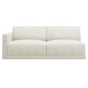 Haven Boucle Ivory Left Arm Facing 3 Seater Module by James Lane, a Sofas for sale on Style Sourcebook