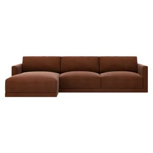 Haven Muse Rust Chaise Sofa - 3 Seater by James Lane, a Sofas for sale on Style Sourcebook