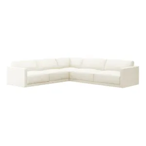 Haven Boucle Ivory Modular Sofa - 7 Seater by James Lane, a Sofas for sale on Style Sourcebook
