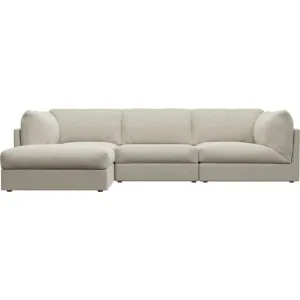 Finley Muse Flax Modular Sofa with Ottoman - 3 Seater by James Lane, a Sofas for sale on Style Sourcebook