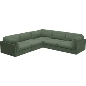 Finley Tribute Dark Jade Corner Sofa - 5 Seater by James Lane, a Sofas for sale on Style Sourcebook