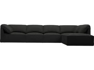 Kai California Charcoal Modular Sofa with Ottoman - 5 Seater by James Lane, a Sofas for sale on Style Sourcebook