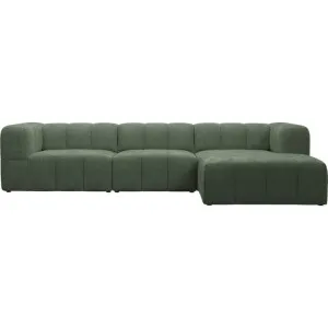 Lucello Tribute Dark Jade Modular Sofa with Ottoman - 4 Piece by James Lane, a Sofas for sale on Style Sourcebook