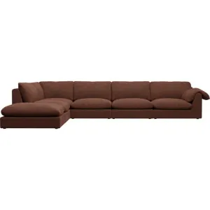 Ludlow Muse Rust Sofa - 6 Seater LAF Terminal by James Lane, a Sofas for sale on Style Sourcebook