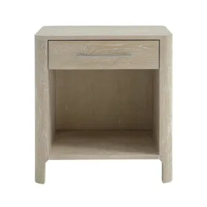 Vander Weathered White Bedside Table - 1 Drawer by James Lane, a Bedside Tables for sale on Style Sourcebook