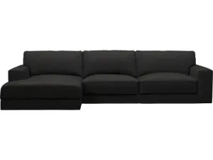 Monica California Charcoal Chaise Sofa - 3 Seater by James Lane, a Sofas for sale on Style Sourcebook