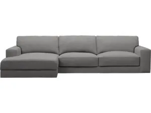 Monica California Slate Chaise Sofa - 3 Seater by James Lane, a Sofas for sale on Style Sourcebook
